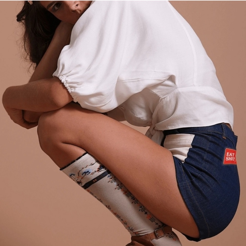 Sugarhigh Lovestoned Patch Denim Shorts